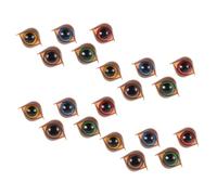 Sosoport 50PCS Big Safety Eyes for Crochet Dolls Double Eyelid Plastic Eyes with Washers for DIY Stuffed Animals and Plush Toys Accessories