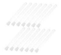 Sosoport 50pcs Clear Plastic Test Tubes with Lids Portable Storage Vials for Candy Beads Scientific Experiments for Organizing Small Items the Go