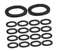 Sosoport 50pcs Dumbbell Nut Washers for Barbells and Short Barbell Collars Rubber Push Rings Exercise Equipment Accessories for Strength Training and Weight Lifting