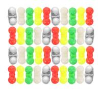 Sosoport 50pcs Fishing Double Rattle Beads Bite Alarm Bells Plastic and Metal Fishing Accessories for Rods Suitable for Solo Angling and Catfish