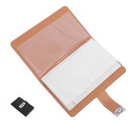 Sosoport 50pcs Inside Pages Password Memory Book Password Lock Cash Holder with Pockets 9.8x7.1x1.2inch Secure Storage Portability Fashionable Design Rhinestone Pu Material for Family