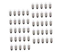 Sosoport 50pcs Screw Light Bulbs for Physics Science Experiments Glass Replacement for Electrical Kits Safe and Lightweight for Student Use