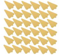 Sosoport 50pcs Triangular Gold Paper Cake Boards for Pastry and Cake Display Elegant Gold Finish Prevents Sticking for Decorating and Other Events