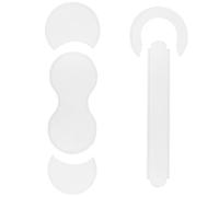 Sosoport 5pcs Acrylic Template Pattern Stencil White with Weather Resistance and Accurate Holes International Standard Design for Professional DIY Coin Purse Leather Craft