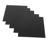 Sosoport 5pcs Anodized Aluminum Sheet Engraving Blanks Black Aluminum Sign Blank Versatile Signage Applications Easy Using for Creating Signage for Machinery