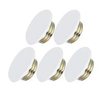 Sosoport 5pcs Concealed Fire Sprinkler Head Protector Covers with Iron Split Ring, Reliable Protection and Seamless Integration for Commercial Interiors and Guest Rooms