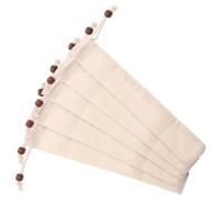 Sosoport 5pcs Cotton Tableware Bags with Drawstring Closure Portable Chopsticks Pouches Reusable Cutlery Storage for Outdoor Camping Picnic Office Lunch Use