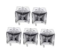 Sosoport 5pcs Cube Dice Balloons Silver Aluminum Foil Party Decorations for Wedding Birthday Game Night with Easy to Use and Elegant Craftsmanship