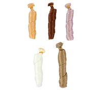 Sosoport 5Pcs Doll Wig Heat Resistant DIY Doll Hair for Crafting Easy to Style Synthetic Wigs for Doll Making for and Creative Projects