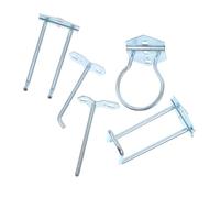 Sosoport 5pcs Heavy Duty Metal Pegboard Hooks for Garage Workshop Wall Organizing Utility Tool Board Hooks with Easy Installation Contemporary Design for Hanging Power Tools and Accessories