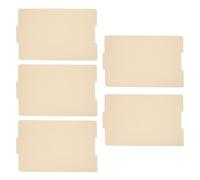 Sosoport 5pcs Manila File Folders Letter Size 210g Paper Document Organizer Folder for Office School Classroom Filing and Desk Organization