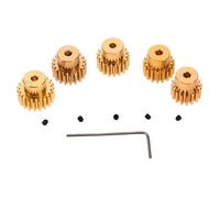 Sosoport 5pcs Metal Pinion Gear Set Tools for Climbing Car Motor Replacement Automotive Parts with Precision Engineering for Enhanced Stability and Offroad Performance