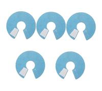 Sosoport 5pcs Parrot Neck Collar Anti-bite Protective Cover for Plucking and Comfortable Microfiber Design for Lovebirds and Cockatiels