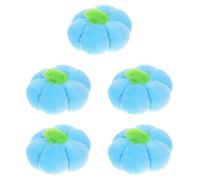 Sosoport 5pcs Pumpkin Shaped Dog Chew Squeaky Plush Teething for Puppies Interactive Pet Playthings Molar Cleaners for Dogs
