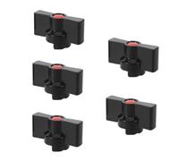 Sosoport 5pcs Replacement Valve Handles for Ball Valves with Arched Ergonomic Butterfly Handle Prevents Sticking Ensures Seamless Operation for Floor Heating Manifold Replacement