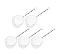 Sosoport 5pcs Stainless Steel Extendable Aquarium Nets with Telescopic Handles, Adjustable Fish Tank and Pond Dipping Nets for Fish Catching and Aquarium Cleaning