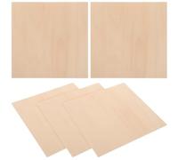 Sosoport 5pcs Thin Wood Sheets DIY Wooden Sheets Khaki Basswood Composite Easy to Cut Easy to Carve Thin Yet Sturdy Building Model Materials Drawing Woodworking Wood for Carving Projects