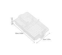 Sosoport 5pcs Transparent Plastic Queen Rearing Cage Integrated Beekeeping Tool with Dual Compartments and Ventilation for Safe Bee Transport and Hive Management