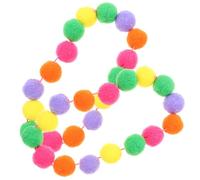 Sosoport 5sets Elegant Plush Ball Design Cat Collars for Pet Lightweight Adjustable Collars for Cats 2pcs*5