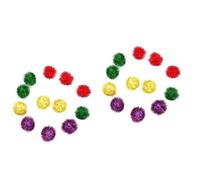 Sosoport 60pcs Colorful Mini Glitter Tinsel for Cats Cat Toys for Indoor Play and Exercise Engaging Fun
