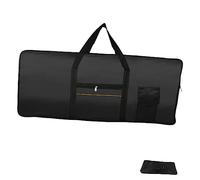 Sosoport 61 Key Keyboard Case Electronic Keyboard Carrying Bag Waterproof Oxford Cloth Lightweight Portable Storage Bag with Comfortable Handheld or Backpack Carry, 61 Keys, Black