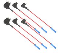 Sosoport 6pcs Automotive Replacement Fuse Holder Assortment Nylon In-line Fuse Taps
