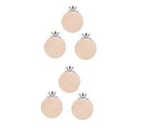 Sosoport 6pcs Bird Jumping Platforms Natural Squirrel Parrot Stand Boards Pet Perches for Birds Chinchillas Hamsters Compact Design for Cages