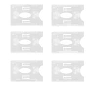 Sosoport 6pcs Car Windscreen Ticket Holder Parking Permit Card Holder Plastic Sleeve for Toll Pass Car Windscreen Parking Permit