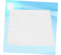 Sosoport 6pcs Cotton Handkerchiefs White DIY Graffiti Design Soft Handkerchiefs for Boys and Easy to Wash and Quick Dry