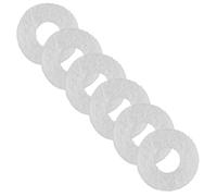 Sosoport 6pcs Felt Pads Key Washers for Mid-range Saxophone Keys Instrument Replacement Parts Open Hole Gaskets for Wind Instrument Maintenance and Repair