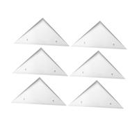 Sosoport 6pcs Foosball Table Corners Replacement Edge Protectors Plastic Triangle Guards for Football Table Accessories Game Use