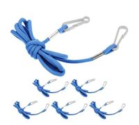 Sosoport 6pcs Glove Lanyard Strap, Glove Attachment Clips, Nylon, Keeps Mittens Organised, Skiing, Playground and School