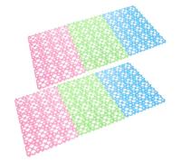 Sosoport 6pcs Hamster Rabbit Cage Mats Pet Foot Pads Modular Easy to Clean for Indoor Pet Floors