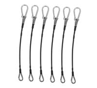 Sosoport 6pcs Heavy Duty Fitness Pulley Cable Replacement Stainless Steel Wire Rope for Gym Attachments for Weightlifting Resistance Training Quick Setup for Home Workouts