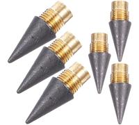 Sosoport 6Pcs Inkless Pencil Replacement Tips for Forever Pencil, Screw Thread Design, Sturdy Graphite-Free Pen Refills, Suitable for Office and School Use Random Style
