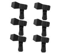 Sosoport 6pcs Mic Stand Plastic Clips Microphone Clips Holder Stands Adapter Tools for Mic