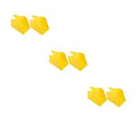 Sosoport 6pcs Plastic Chicken Feed Scoop Garden for Poultry Farming Heavy Duty Food Scoop Ergonomic Handle