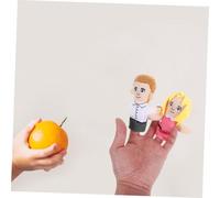 Sosoport 6pcs Plush Family Finger Puppet Set Soft Educational Hand Puppets for Storytime Imaginative Play Learning Party Favors Christmas Stocking Stuffers