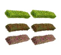 Sosoport 6pcs Static Bush Model for DIY Projects and Train Railway Models Realistic Appearance Plastic Miniature Vegetation Detailed and Practical Design