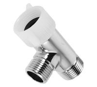 Sosoport 7/8x7/8x1/2 Copper Angle Shut-Off Valve Bidet T Fitting with Single Inlet Dual Outlet Structure Precision Ceramic Valve Core Smooth Operation Easy to Install