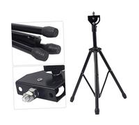 Sosoport 8-inch Metal Dumb Drum Stand Adjustable Tripod Holder Black Triangle Bracket Percussion Practice Pad Rack Suitable for Drummers