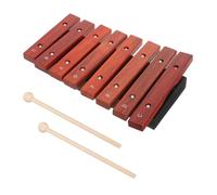 Sosoport 8-Note Wooden Xylophone for Kids Red Sandalwood Musical Instrument with Mallets Educational Toy for Toddlers and Children for Early Learning and Music Exploration
