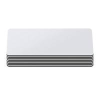 Sosoport 8 Sets Blank Name Tags with Pin for Employees and Students, Black Density Board Material, Efficient Identity Management and Engraving, for Events and Conferences