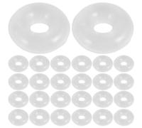 Sosoport 80pcs Clear Silicone Rubber Stoppers Alone Lock Spacer Charm for Snake Chain Charm Bracelets 0. 70x0. 70x0. 20cm
