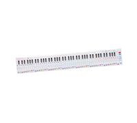Sosoport 88-key Piano Keyboard Practice Cards Finger Guide Roll-up Music Staff Sheet for Beginner Piano Learning Simulation Aid