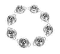 Sosoport 8pcs Ball Transfer Bearings Flange Mounted Rotation Casters for Furniture Moving Heavy Items Quiet Ball Transfer Unit