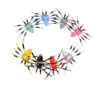 Sosoport 8pcs Fake Spider Toy: 3d Halloween Giant Spider Movable Joints DIY Plastic Insect Model Kids Lifelike Insect Action Figure For Prank Party Supplies