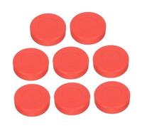 Sosoport 8pcs Pvc Practice Hockey Pucks Hockey Practice Pucks Classroom Prize for Sports Ice Equipment Sport Party Favors for Ice Supplies Red