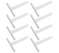 Sosoport 8pcs Roller Shade Replacement Parts with Spring-Loaded White Coated Steel Hangers, Universal Roller Shutter Repair Components for Interior and Exterior Window Shutters