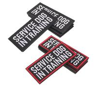 Sosoport 8pcs Service Dog Vest Patches Bold Letter in Training Dog Harness Patch Removable and Vest Easy Attachment